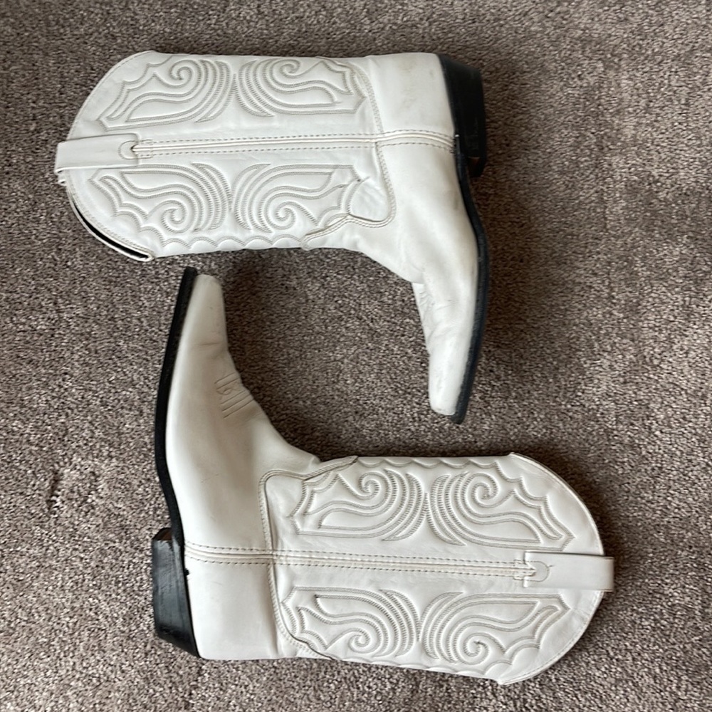 White Cowboy boots - Real leather! Perfect for Bachelorette party✨🤍